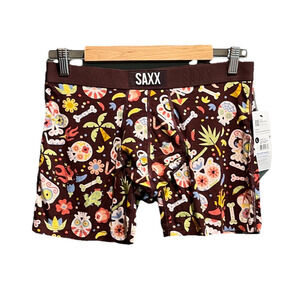 Saxx Multicolor Vibe Super Soft Boxer Brief Ballpark Pouch Mens Underwear Size L
